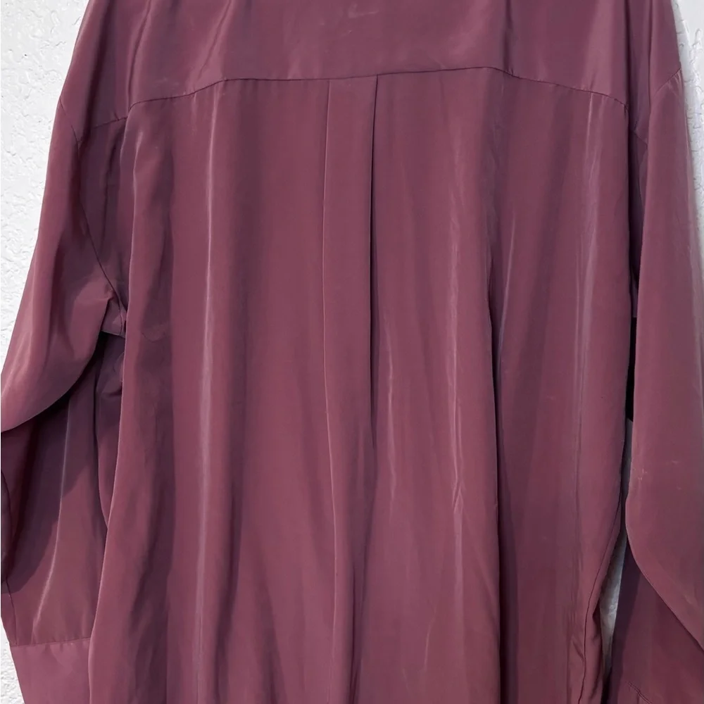 Nine West Women's Burgundy High Low Skirt - Picture 4 of 4